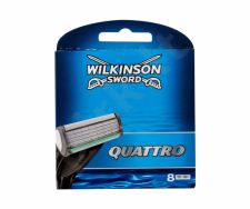 Wilkinson Sword Quattro, skutimosi peiliukų galvutės vyrams, 8pc