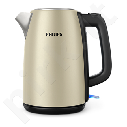 Virdulys Philips Kettle HD9352/50 Standard, Stainless steel, Champagne, 2200 W, 360° rotational base, 1.7 L