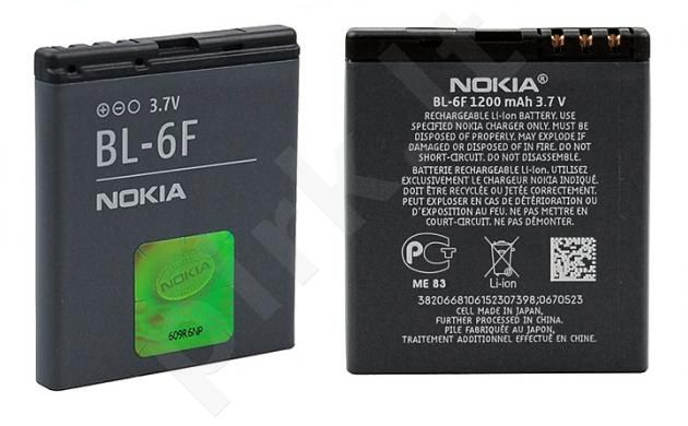 Nokia BL-6F baterija juoda