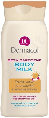 Dermacol After Sun, Beta-Carotene Body Milk, priežiūra po deginimosi moterims, 200ml