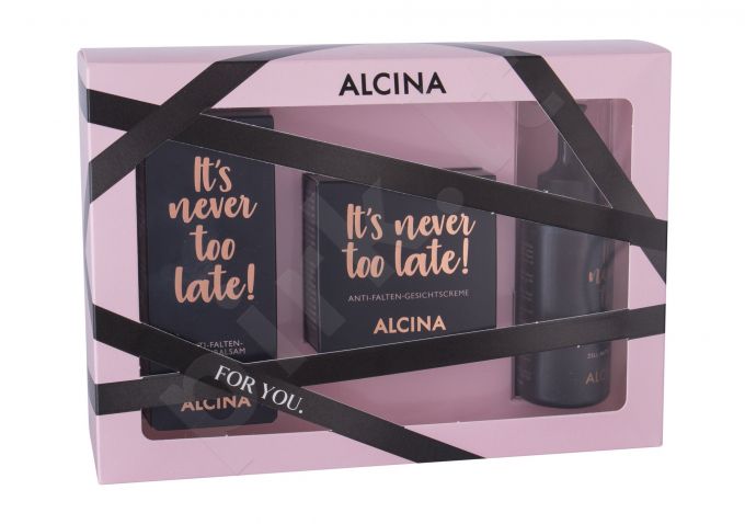 ALCINA It´s Never Too Late!, rinkinys dieninis kremas moterims, (Daily Facial kremas 50 ml + Eye Care 15 ml + Active Tonic 50 ml)
