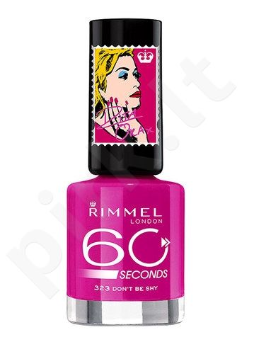 Rimmel London 60 Seconds, By Rita Ora, nagų lakas moterims, 8ml, (703 White Hot Love)