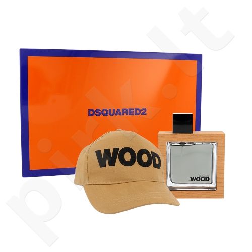 Dsquared2 He Wood, rinkinys tualetinis vanduo vyrams, (EDT 50 ml + cap)