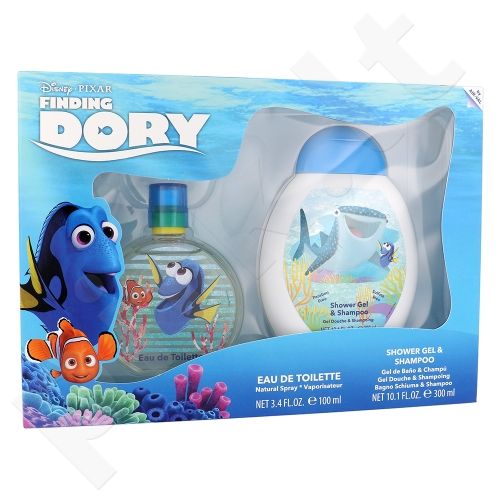 Disney Finding Dory, rinkinys tualetinis vanduo vaikams, (EDT 100 ml + 2v1 dušo želė & šampūnas 300 ml)