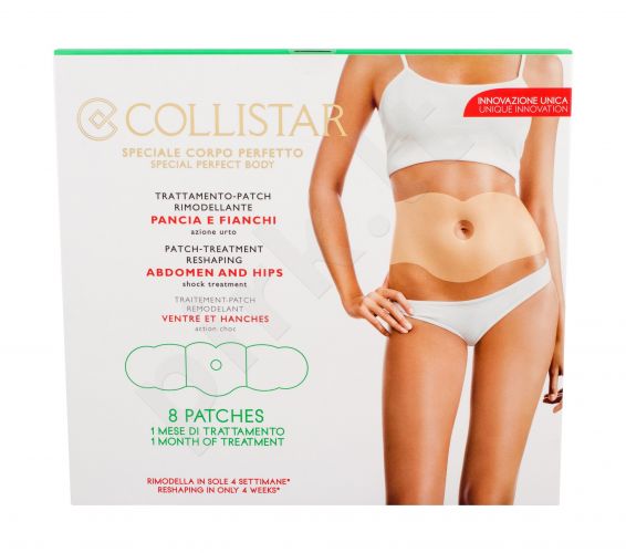 Collistar Special Perfect Body, Patch-Treatment Reshaping Abdomen And Hips, lieknėjimui ir formavimui moterims, 8pc