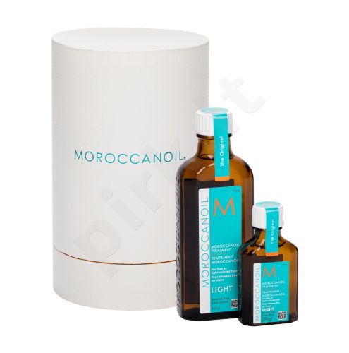 Moroccanoil Light, Treatment, rinkinys plaukų aliejus ir serumas moterims, (plaukų Oil 100 ml + plaukų Oil 25 ml)