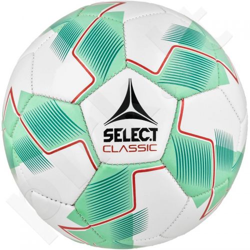 Futbolo kamuolys Select Classic 5 balto - žalio atspalvio