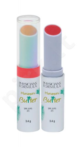 Physicians Formula Murumuru Butter, Lip Cream, lūpų balzamas moterims, 3,4g, (Samba Red)