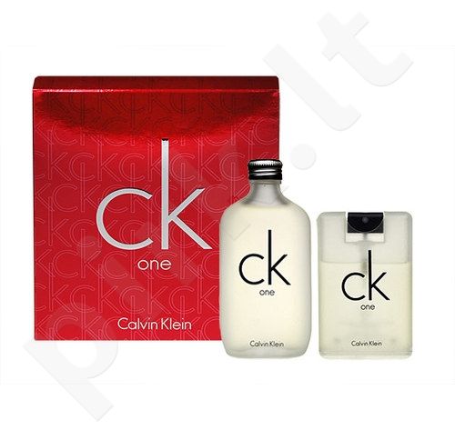 Calvin Klein CK One, rinkinys tualetinis vanduo moterims ir vyrams, (EDT 100ml + 20ml EDT)