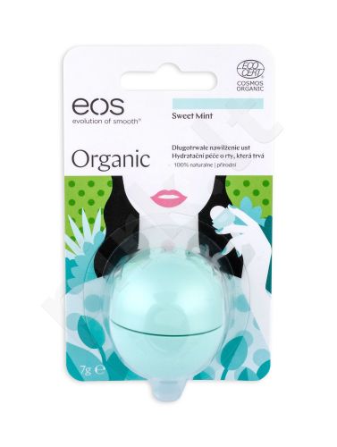 EOS Organic, lūpų balzamas moterims, 7g, (Sweet Mint)