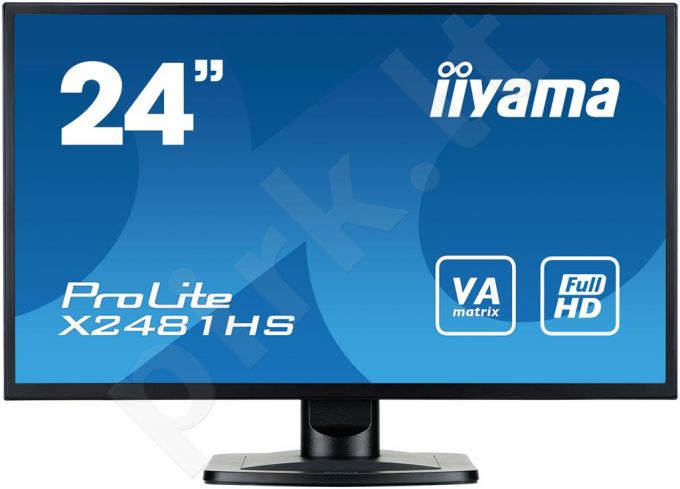 LCD LED 23.6'' Prolite X2481HS-B1 Full HD, 6ms, DVI-D, HDMI, speakers, black