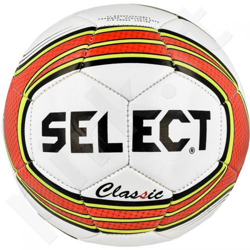 Futbolo kamuolys Select Classic 5 balto - raudono atspalvio