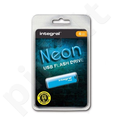 Atmintukas Integral Neon 4GB, Mėlynas