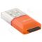 Kortelių skaitytuvas Esperanza MicroSD EA134O|Oranž.|USB2.0|(MicroSD Pen Drive)