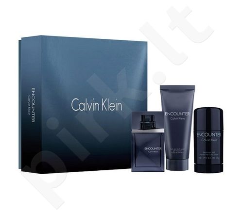 Calvin Klein Encounter, rinkinys tualetinis vanduo vyrams, (EDT 100ml + 100ml losjonas po skutimosi + 75ml pieštukinis dezodorantas)