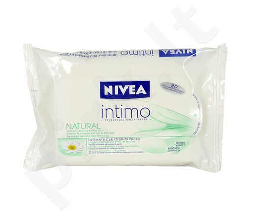 Nivea Intimo, Mild Cleansing Wipes, intymi higienas moterims, 20pc