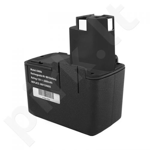 Qoltec Power tools battery for Bosch 3300k PSR 12VE-2 | 2000mAh | 12V