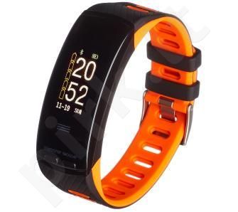 Smartband, Išmanusis laikrodis Garett Fit 23 GPS Black-Orange