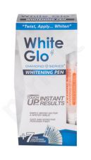 White Glo Whitening Pen, Diamond Series, rinkinys dantų balinimui moterims ir vyrams, (Whitening Pen 2,5 ml + Whitening Strip 7 pcs)