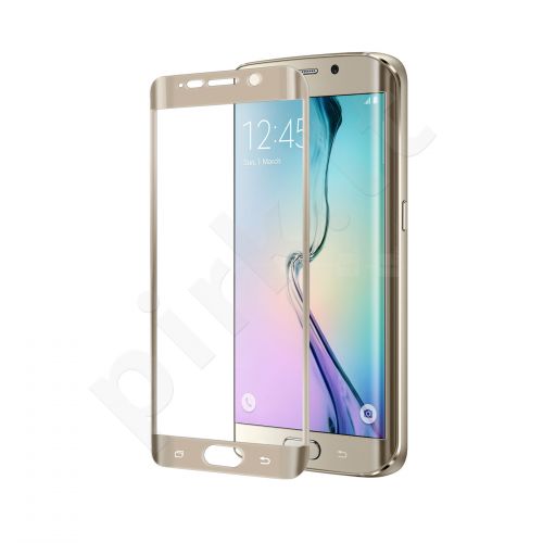 Samsung Galaxy S6 EDGE Plus Pilno lenkimo stikliukas Celly auksinis