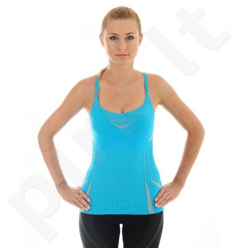 Marškinėliai Brubeck Fitness W CM10070 mėlyna
