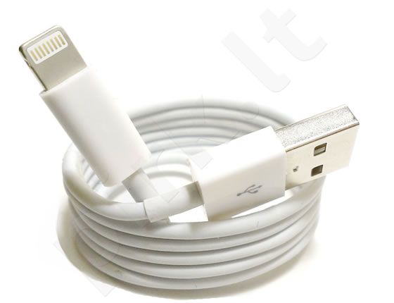 Apple iPhone 5 USB laidas MD818ZM baltas be pakuotės