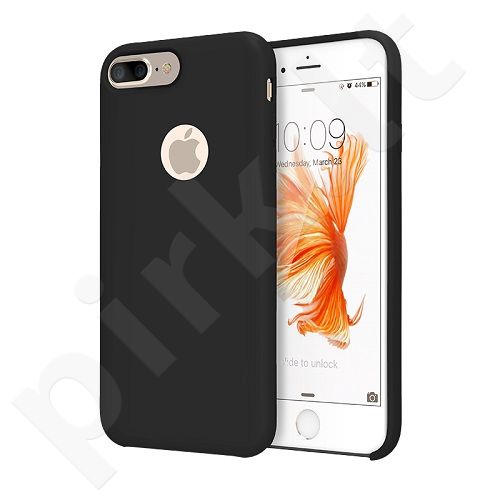 Silicone back cover case, black (iPhone 7/8)