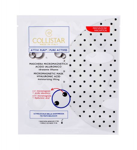 Collistar Pure Actives, Micromagnetic Mask Hyaluronic Acid, veido kaukė moterims, 1pc