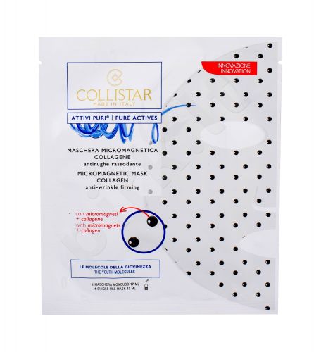 Collistar Pure Actives, Micromagnetic Mask Collagen, veido kaukė moterims, 1pc