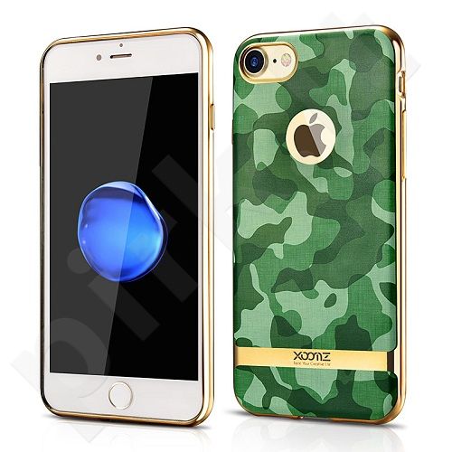 TPU back cover case with camouflage pattern, green (iPhone 7/8)