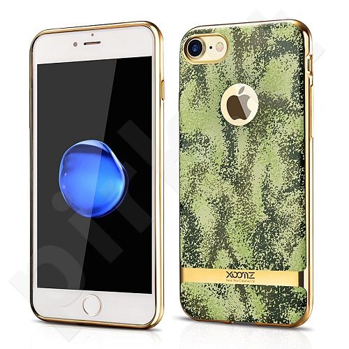 TPU back cover case with camouflage pattern, gold (iPhone 7/8)