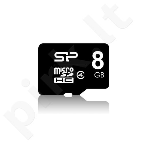 Silicon Power atminties kortelė Micro SDHC 8GB Class 4 retail