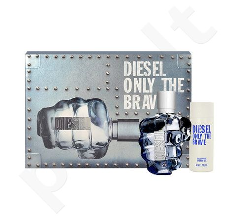Diesel Only The Brave, rinkinys tualetinis vanduo vyrams, (EDT 35ml + 50ml dušo želė)