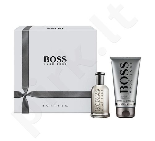 HUGO BOSS Boss Bottled, rinkinys tualetinis vanduo vyrams, (EDT 50 ml + 100 ml dušo želė)