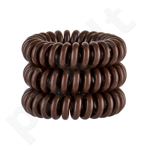 Invisibobble Power Hair Ring, plaukų Ring moterims, 3pc, (Pretzel Brown)