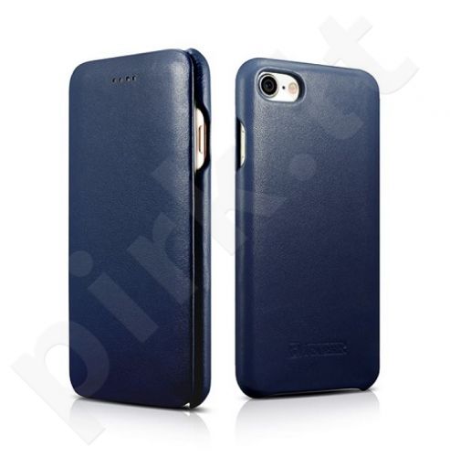 Premium leather flip-case, blue(iPhone 7/8)
