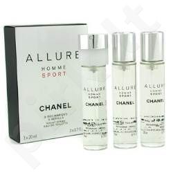 Chanel Allure Homme Sport, tualetinis vanduo vyrams, 3x20ml