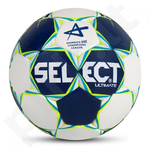 Rankinio kamuolys SELECT Ultimate Replica Women Champions League 2 mėlyna-balta