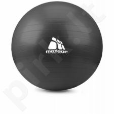 Gimnastikos kamuolys Meteor 75cm su pompa juoda  31134
