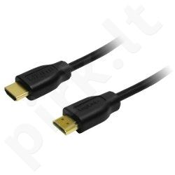 Kabelis LogiLink HDMI - HDMI 1.4, Gold, 1m
