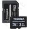 Toshiba atminties kortelė Micro SDHC 32GB M203 Class 10 UHS-I + Adapter