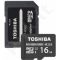 Atminties kortelė Toshiba Micro SDHC 16GB M203 Class 10 UHS-I + Adapter