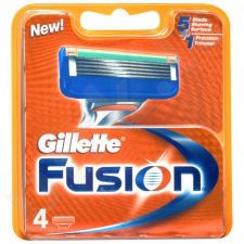 Gillette Fusion, skutimosi peiliukų galvutės vyrams, 4pc