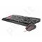Rinkinys: klaviatūra + pelė A4-Tech Bloody Q1100 USB, US Juoda