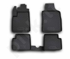 Guminiai kilimėliai 3D FIAT 500 2007->, 4 pcs. /L18001