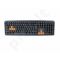 KEYBOARD 4 ALL - Desktop USB keyboard, gaming function, orange and black keys,