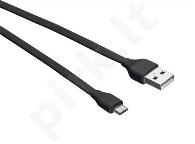 Flat Micro-USB Cable 1m - black