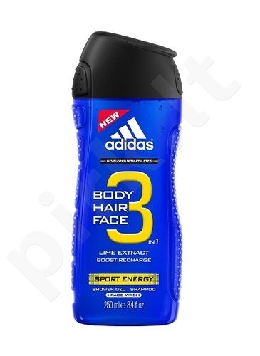 Adidas Sport Energy, 3in1, dušo želė vyrams, 400ml