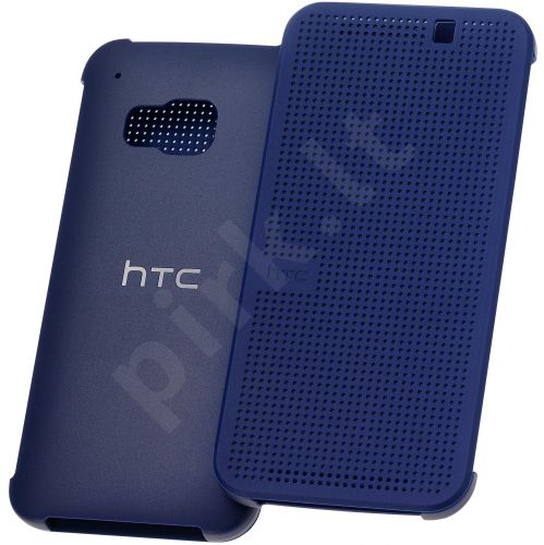 HTC ONE M9 Dot Flip dėklas Ink mėlynas