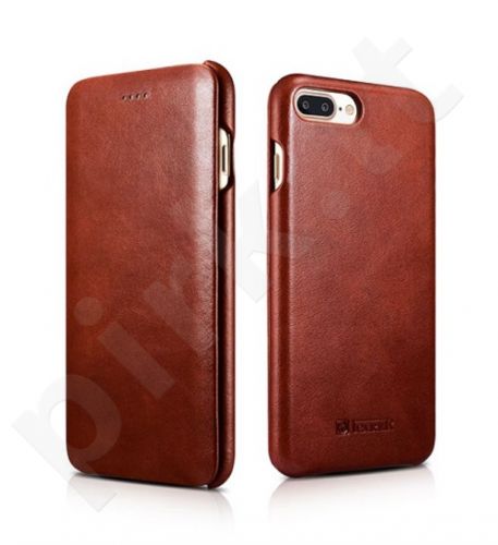 Vintage leather flip-case, brown (iPhone 7 Plus/ 8 Plus)